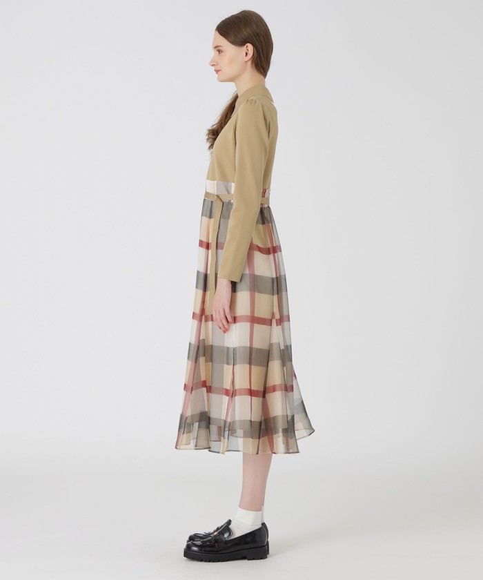 ブルーレーベルクレストブリッジ✨ソフトチュールパンツ　チェック　リボン　手洗い可 ブルーレーベルクレストブリッジ✨ソフトチュールパンツ