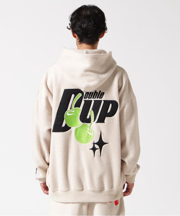 TAIN DOUBLE PUSH タインダブルプッシュBOA HOODIEブルー TAIN DOUBLE PUSH タインダブルプッシュBOA HOODIEブルー
