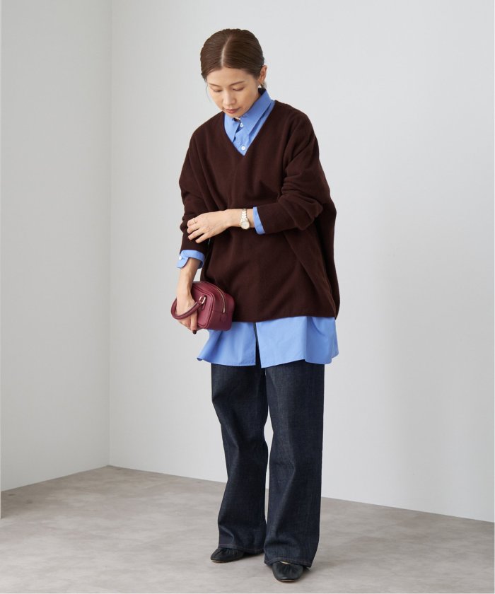 Fine ニュージーウール ニュアンス Vプルオーバー(506987062) | イエナ(IENA) - d fashion