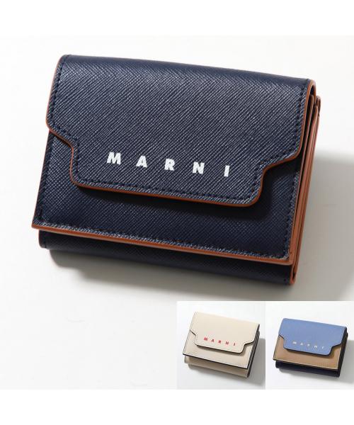 新品未使用正規品 MARNI マルニ☆トランク三つ折り財布 新品未使用正規品 MARNI マルニ☆トランク三つ折り財布(三越