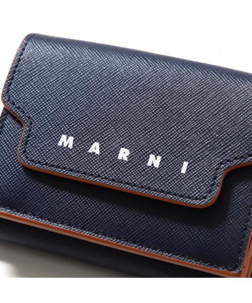 マルニ MARNI TRIFOLD BIG LOGO PFMO0125U1 LV520 三つ折り財布 MARNI マルニ TRIFOLD BIG LOGO トライフォールドビッグロゴ
