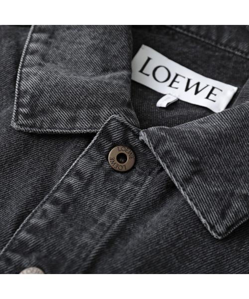 美品 LOEWE ロエベ アナグラムストライプ フーデッドジャケット 36 アナグラム ジャケット（デニム） ブルー - LOEWE