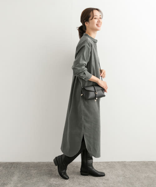 セール 50%OFF】『UR TECH』コーデュロイシャツワンピース