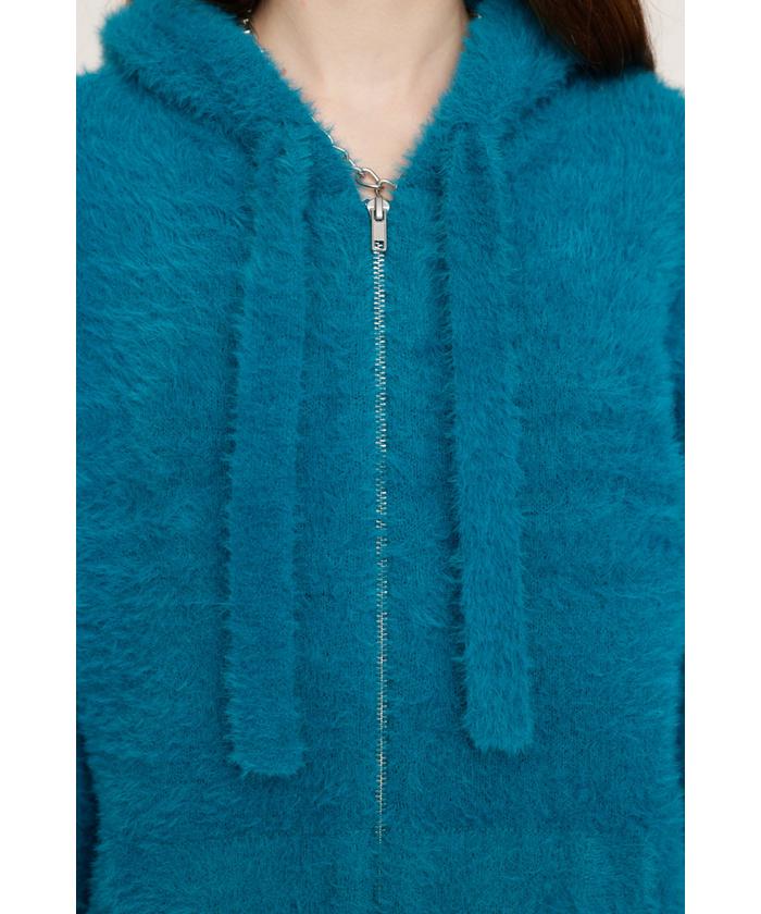 トップス SLY ZIP UP SHAGGY HOODIE SLY | ZIP UP SHAGGY HOODIE (スウェット・パーカー ) |SHEL