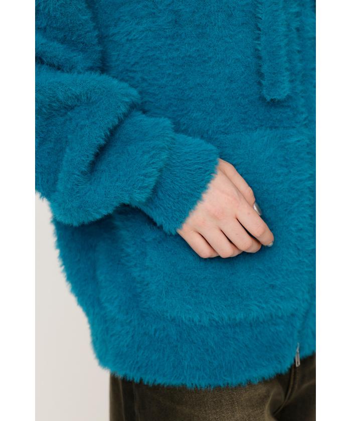 トップス SLY ZIP UP SHAGGY HOODIE SLY | ZIP UP SHAGGY HOODIE (スウェット・パーカー ) |SHEL