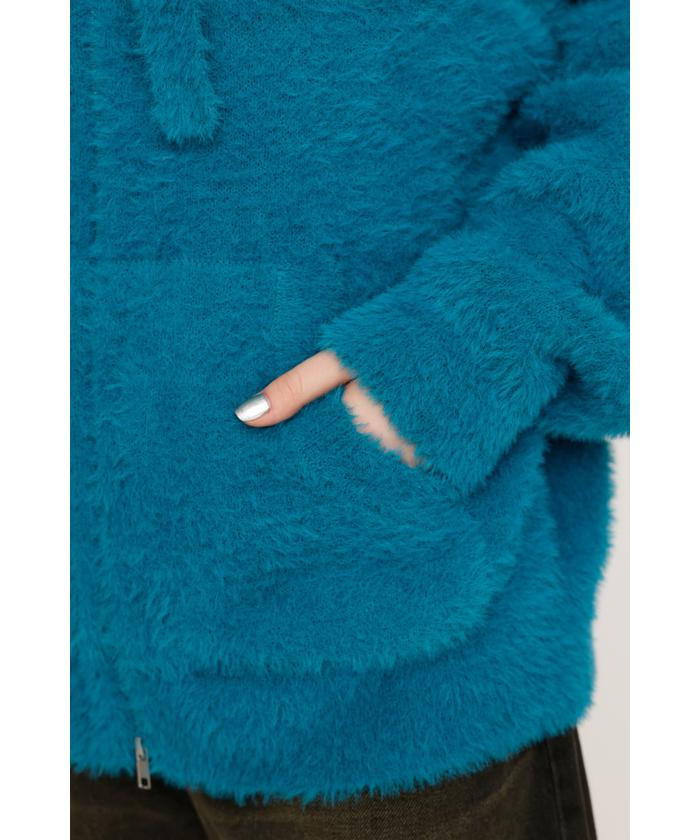 セール】ZIP UP SHAGGY HOODIE(506992443) | スライ(SLY) - d