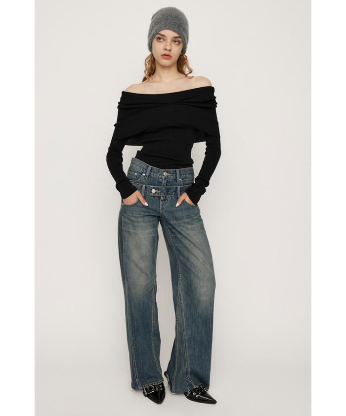 OFF SHOULDER KNIT トップス(506992444) | スライ(SLY) - d fashion