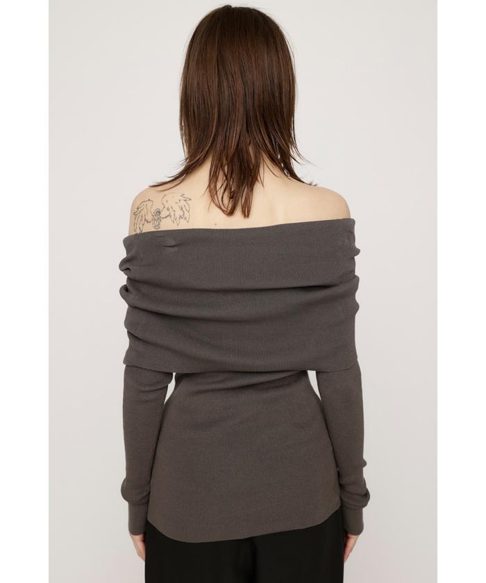 sly OFF SHOULDER KNIT トップス SLY | OFF SHOULDER KNIT トップス (ニット ) |SHEL'TTER WEBSTORE