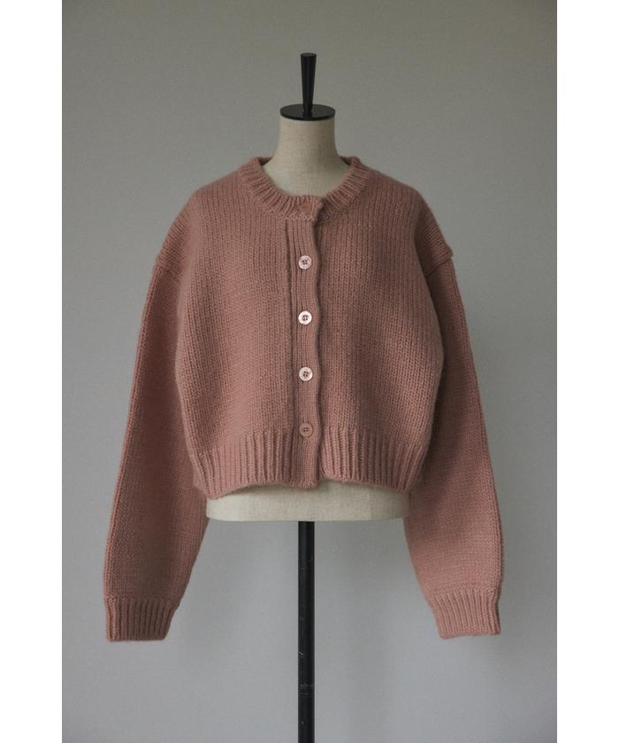 BLACK BY MOUSSY | wool compact cardigan (カーディガン