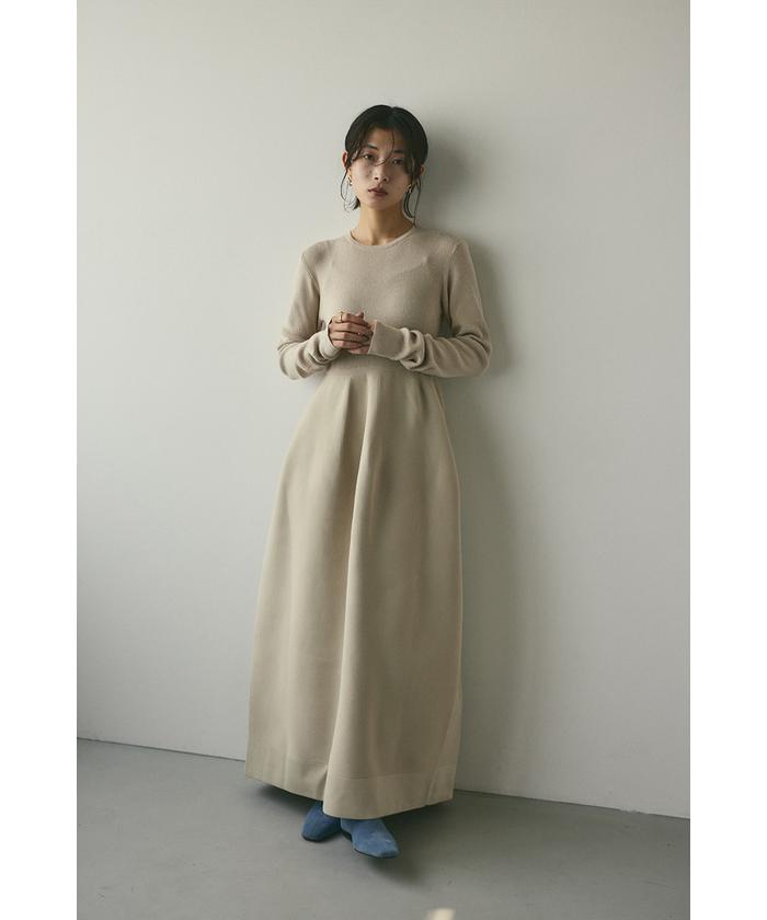 STYLEMIXER | コンビネーションフォルムニットワンピース