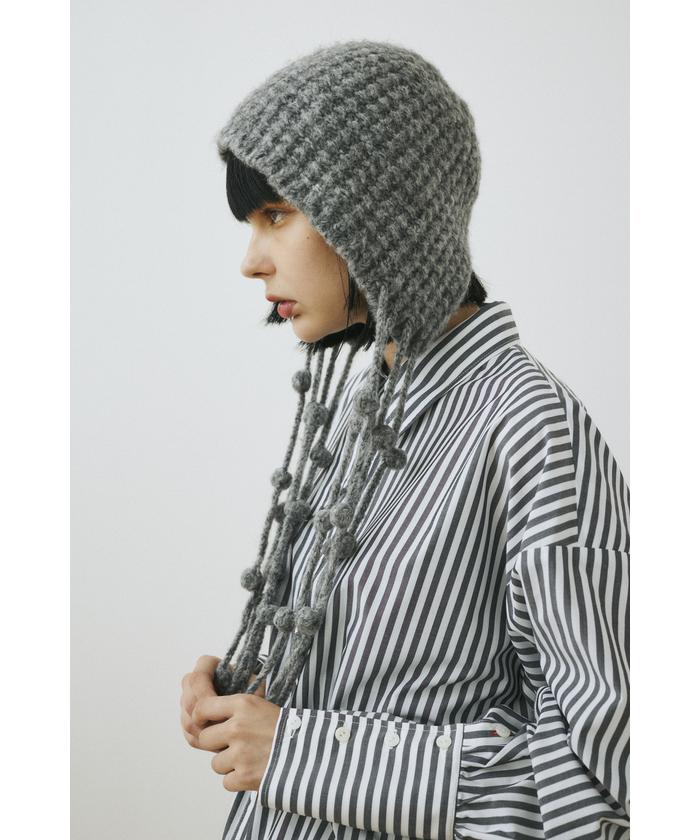 新品 パピエ×herin .cye つけ襟 ホワイト×ブラック ヘリンドット