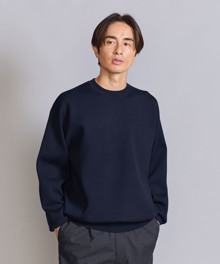 セール40%OFF】HI-LINE ウール スムース クルーネック ニット セール40%OFF】HI-LINE ウール スムース クルーネック ニット