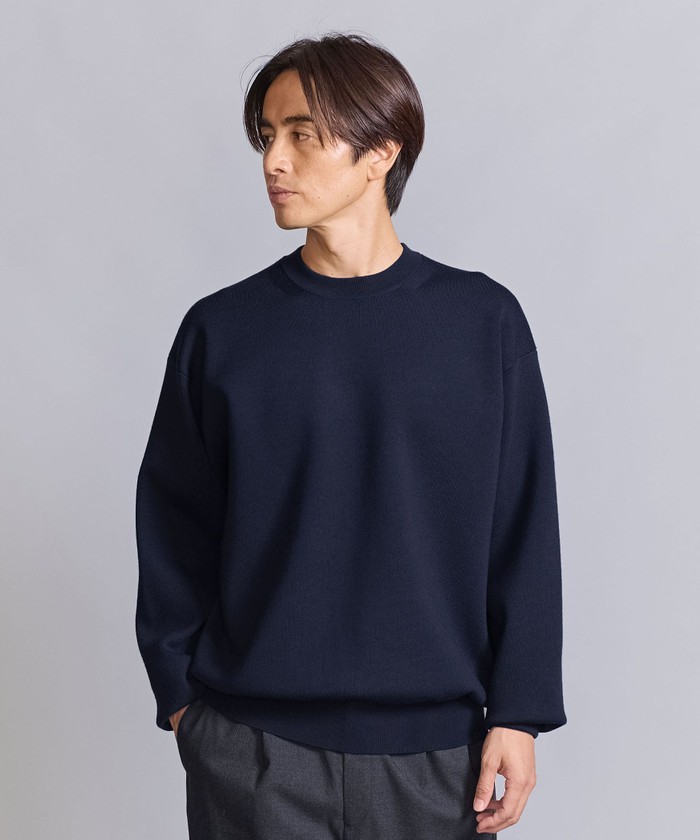 セール40%OFF】HI-LINE ウール スムース クルーネック ニット セール40%OFF】HI-LINE ウール スムース クルーネック ニット