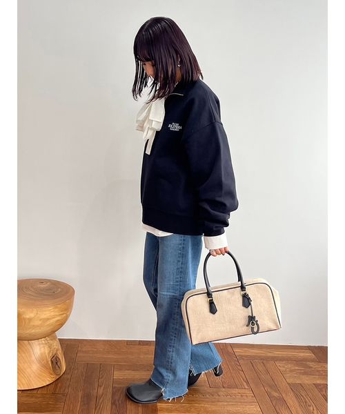 楽天市場】【SALE／50%OFF】ハーフジップスウェットプルオーバー