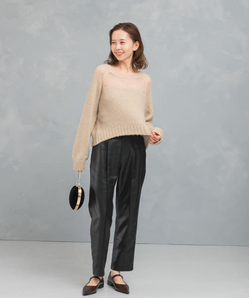 【URBAN　RESEARCH　ROSSO】『WEB限定』ドッキングラメニット セール】『WEB限定』ドッキングラメニット（ニット/セーター