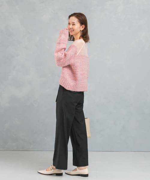 【URBAN　RESEARCH　ROSSO】『WEB限定』ドッキングラメニット URBAN RESEARCH ROSSO｜『WEB限定』ドッキングラメニット