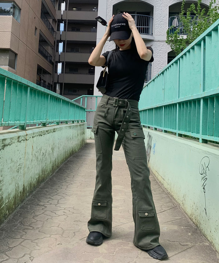 セール23%OFF】ビビッドレディ VIVIDLADY ベルト付きフレア セール23%OFF】ビビッドレディ VIVIDLADY ベルト付きフレア
