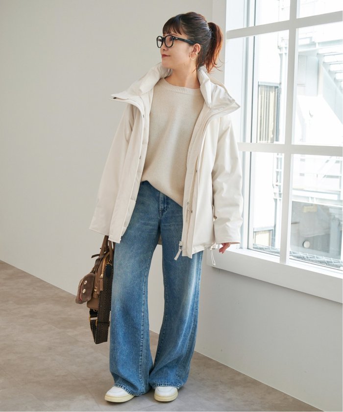 セール 30%OFF】撥水フーデッドダウンハーフコート(507008465 セール 30%OFF】撥水フーデッドダウンハーフコート(507008465