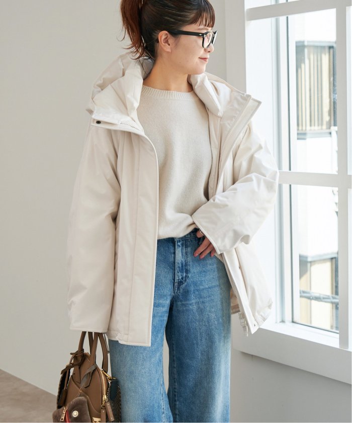 セール 30%OFF】撥水フーデッドダウンハーフコート(507008465 セール 30%OFF】撥水フーデッドダウンハーフコート(507008465