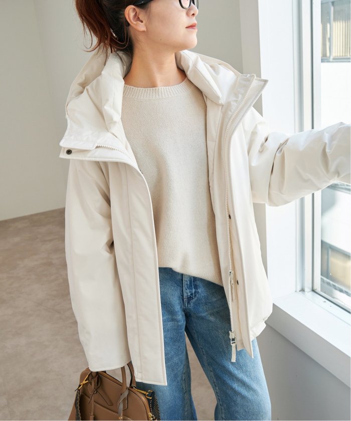セール 30%OFF】撥水フーデッドダウンハーフコート(507008465 セール 30%OFF】撥水フーデッドダウンハーフコート(507008465