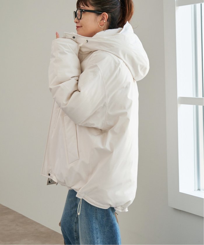 セール 30%OFF】撥水フーデッドダウンハーフコート(507008465 セール 30%OFF】撥水フーデッドダウンハーフコート(507008465