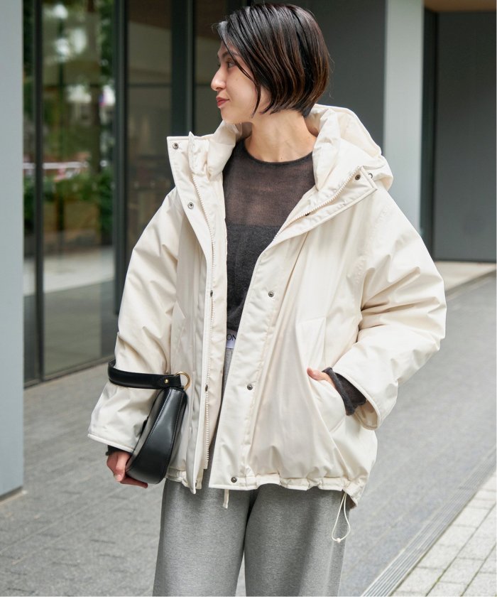 セール 30%OFF】撥水フーデッドダウンハーフコート(507008465 セール 30%OFF】撥水フーデッドダウンハーフコート(507008465