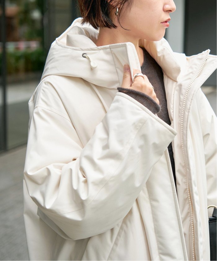 セール 30%OFF】撥水フーデッドダウンハーフコート(507008465 セール 30%OFF】撥水フーデッドダウンハーフコート(507008465