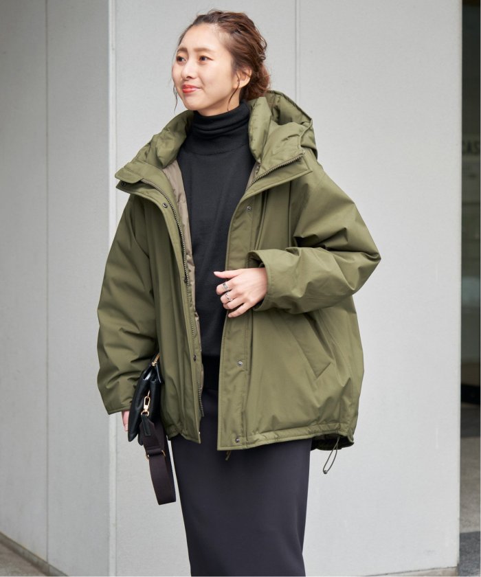 セール 30%OFF】撥水フーデッドダウンハーフコート(507008465