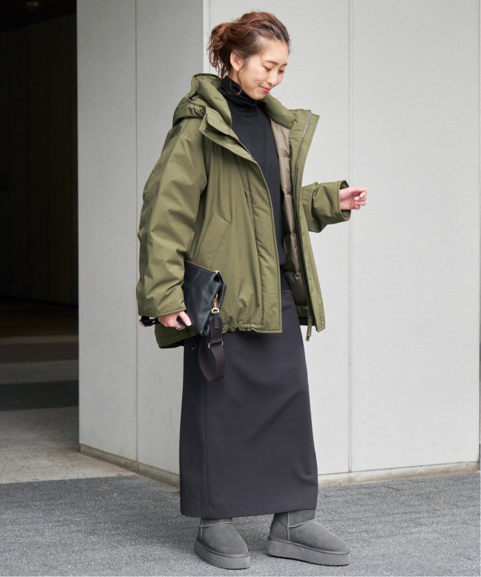 セール 30%OFF】撥水フーデッドダウンハーフコート(507008465