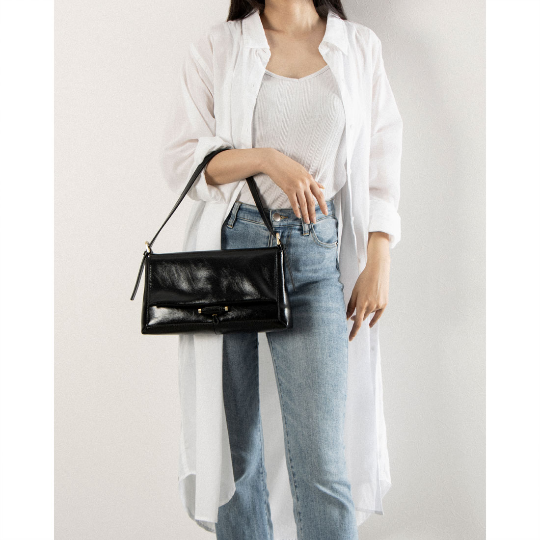 【LOEUVRE】★Sac de Jardin Small ショルダーバッグ ルエブル LOEUVRE Sac De Jardin Small （NOIR） -ファッション