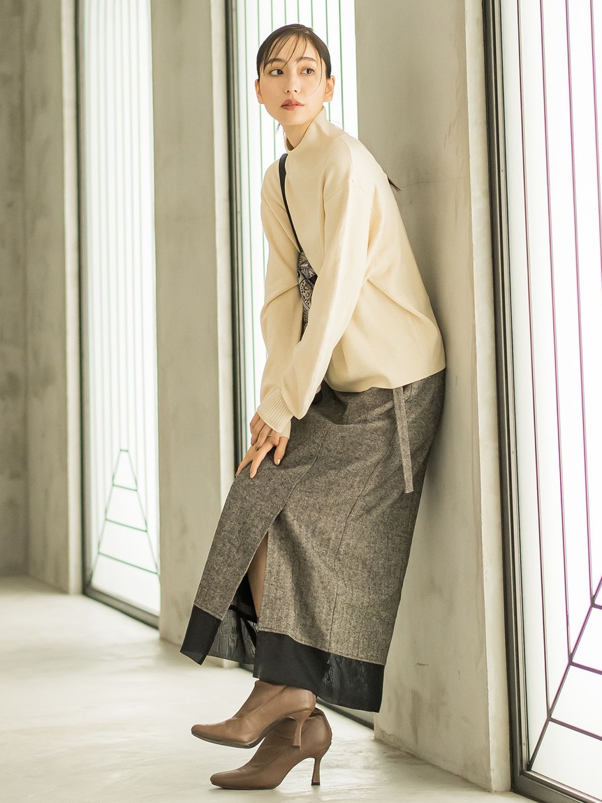 Droite lautreamont / ドロワットロートレアモン 【WEB限定】ハーフミラノバナナスリーブニット≪手洗い可能≫ ドロワット ロートレアモン Droite lautreamont 【WEB別注