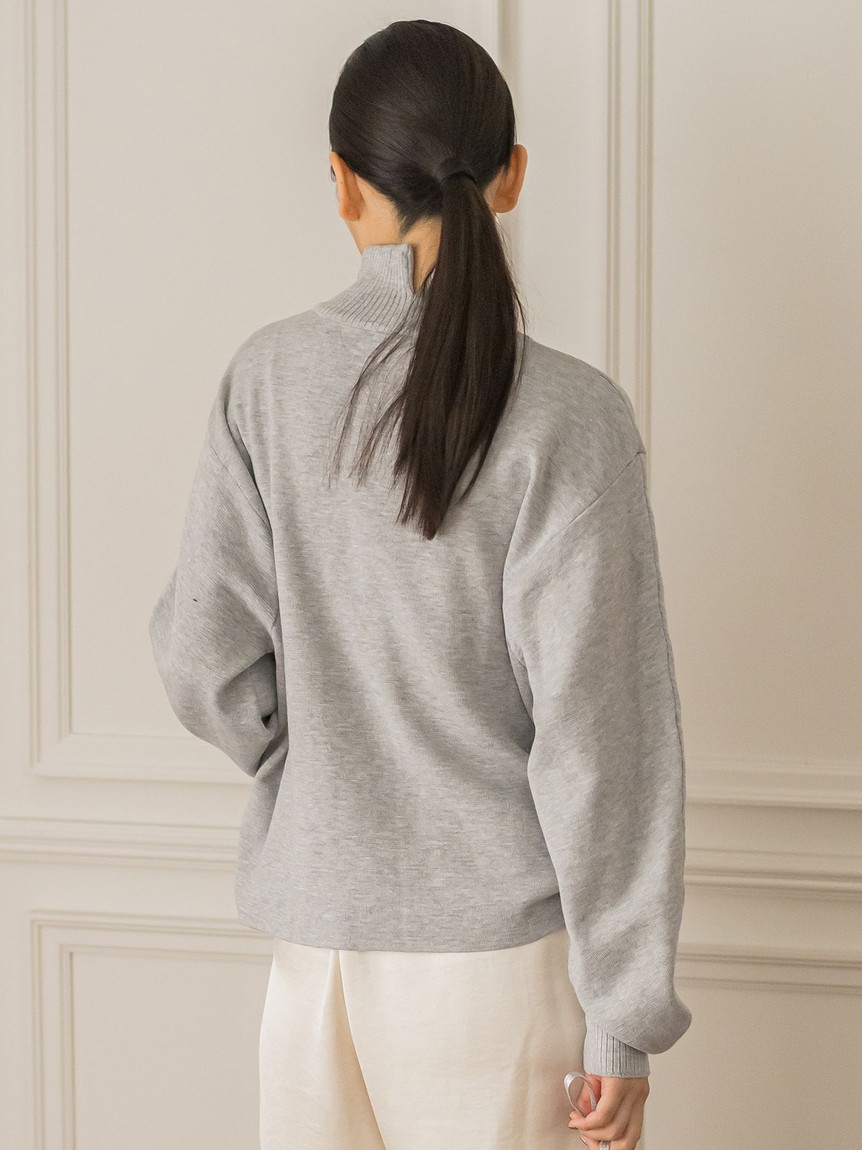 Droite lautreamont / ドロワットロートレアモン 【WEB限定】ハーフミラノバナナスリーブニット≪手洗い可能≫ セール】ドロワット ロートレアモン Droite lautreamont 【WEB