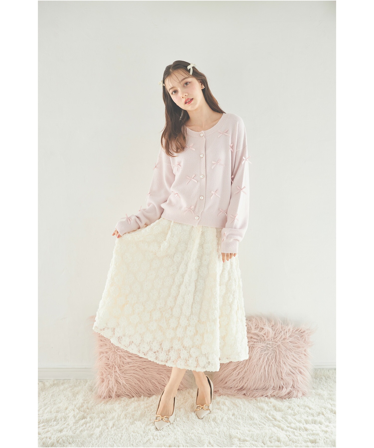 トッコクローゼット tocco closet メニーリボンきらきらラメ入り