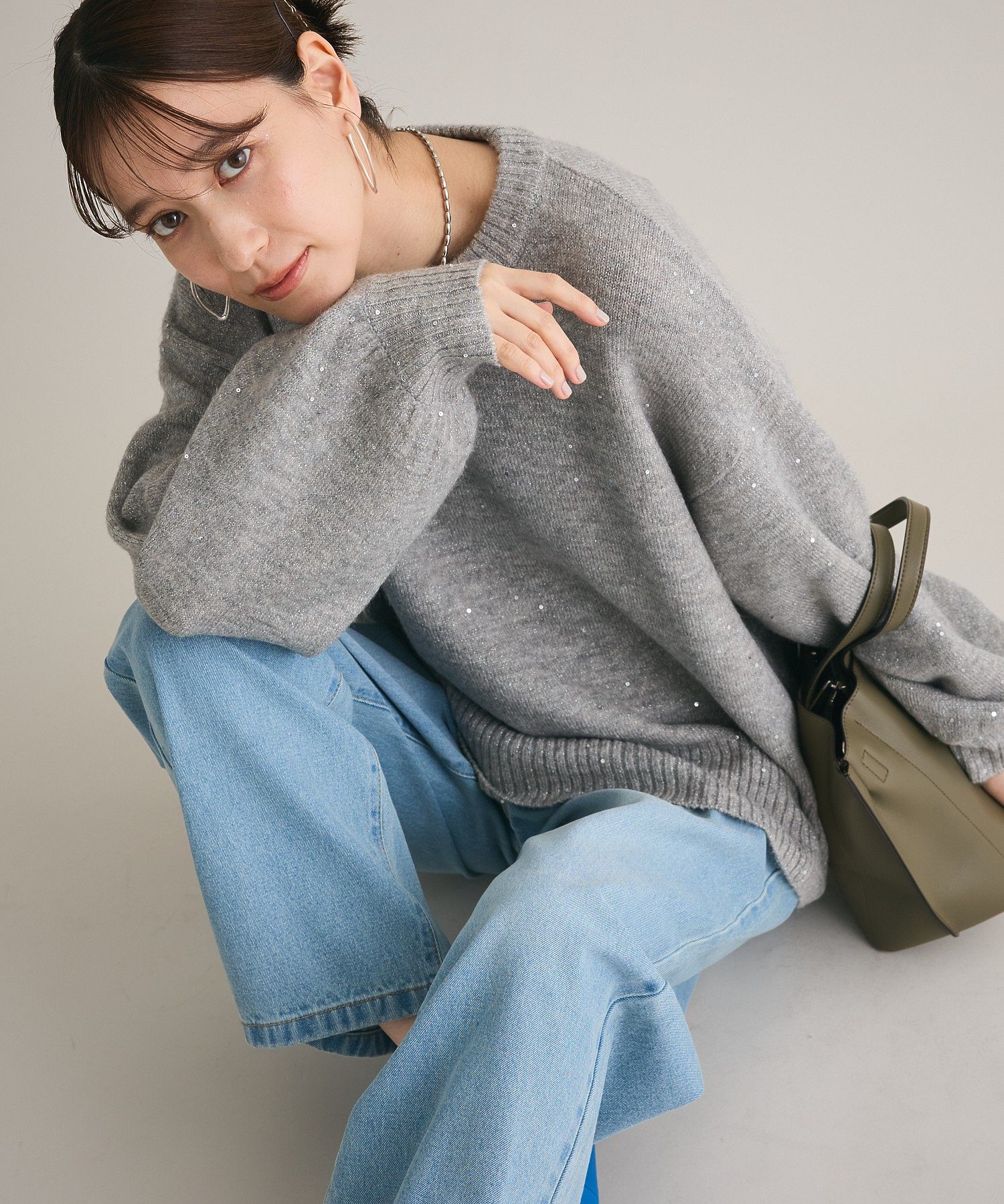 hufオリーブグリーン ストレートデニムパンツ HUF｜ハフのデニムパンツ（グリーン・カーキ/緑色系）通販
