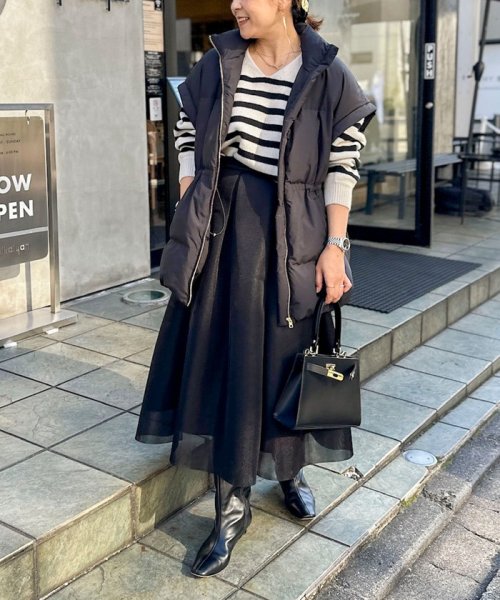 セール 20%OFF】ウォッシャブルシアーダンボールタックスカート 