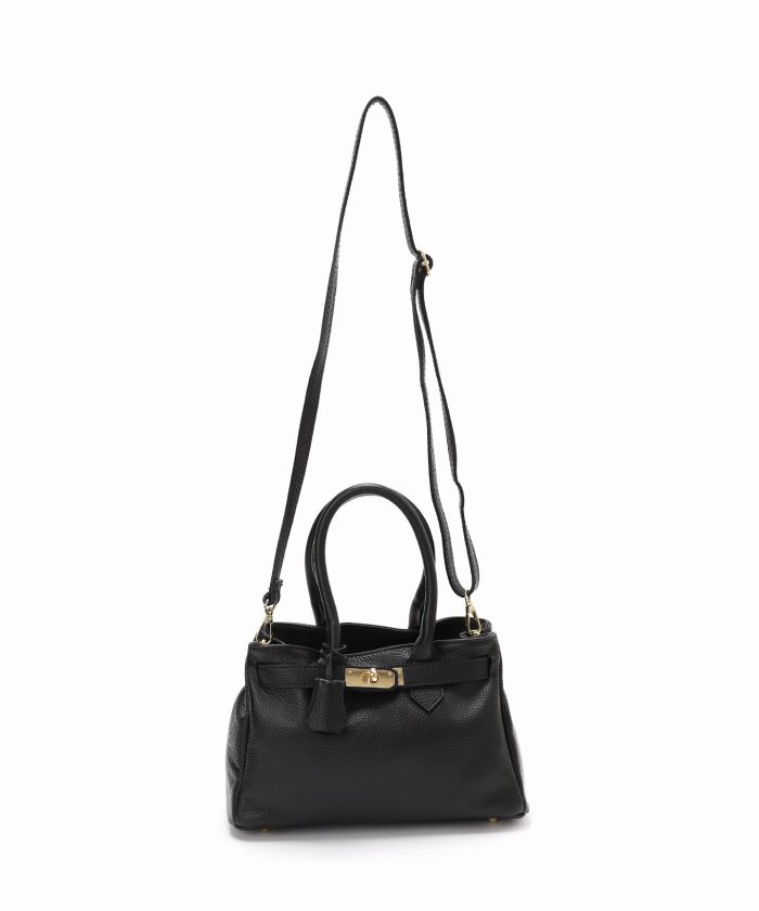 追加》AULENTTI/オウレンティ ベルト付きレザー MIDI BAG バッグ