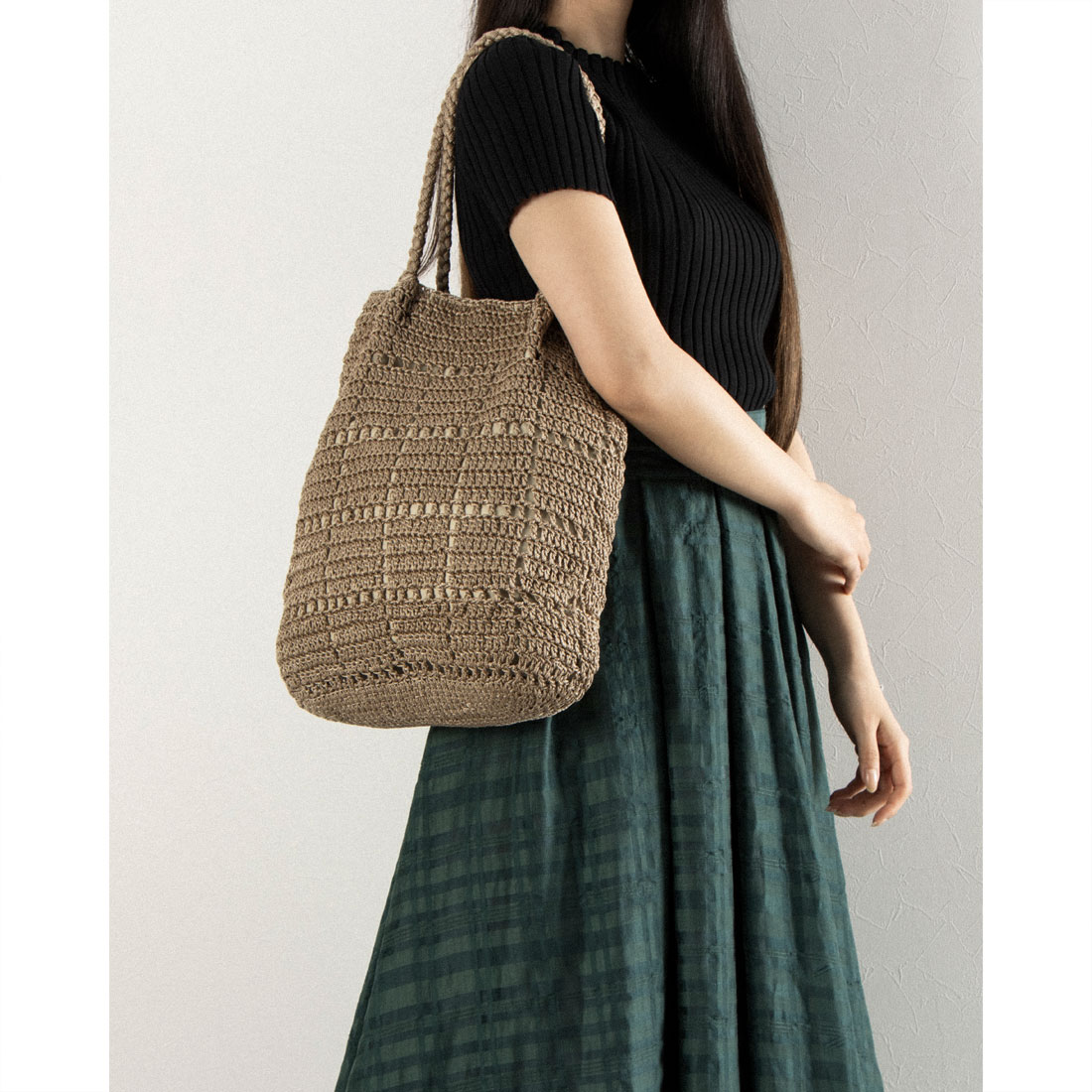 セール30%OFF】カシェリエ CACHELLIE C8138 KNIT TOTE/M