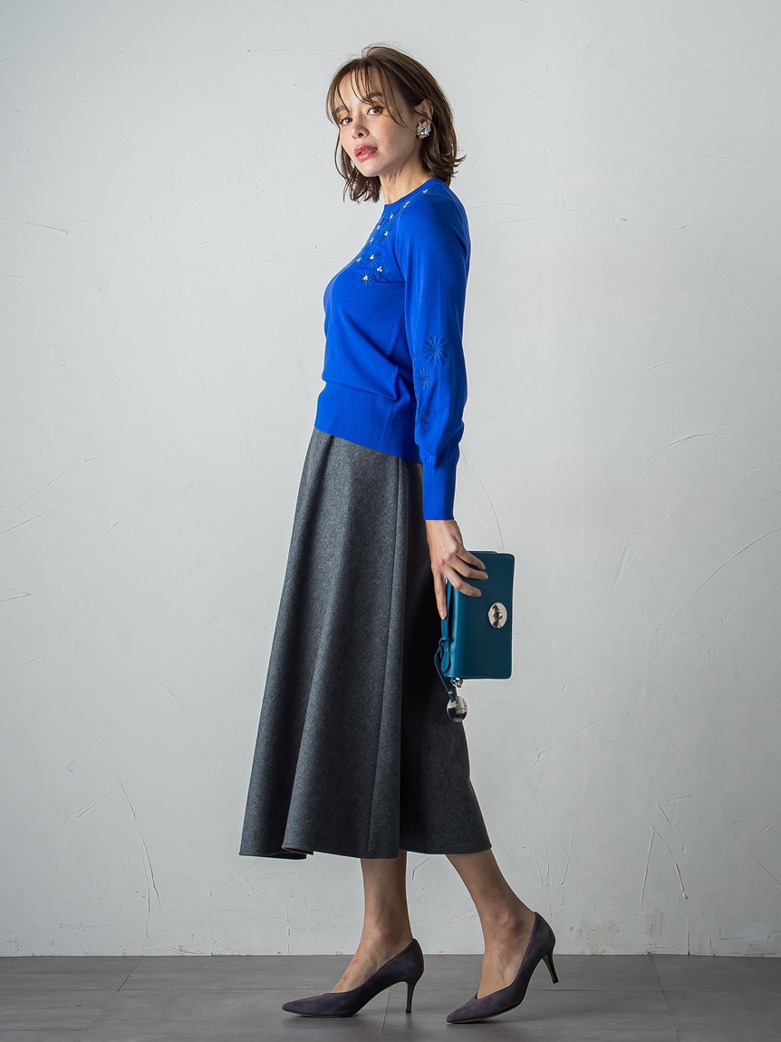 VIAGGIO BLU - 22AW ビアッジョブルー FOXカシミヤプルオーバー ニット セーター 2 ビアッジョブルー Viaggio Blu FOXカシミヤプルオーバー