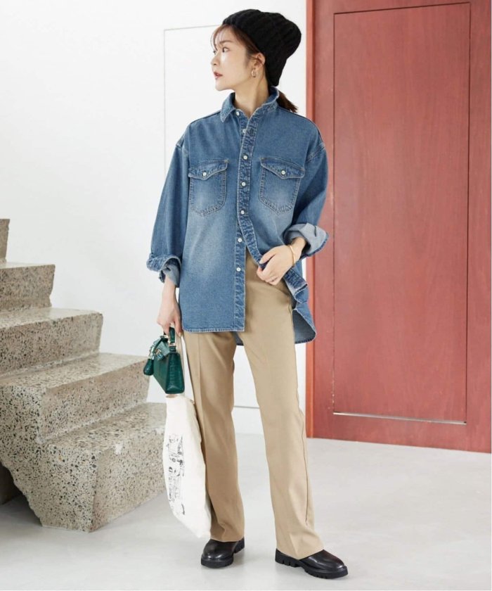 追加2》LE DENIM BDUシャツ(507038989) | スローブ イエナ(SLOBE