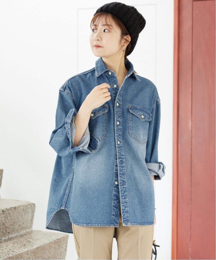 定番のお歳暮&冬ギフトの商品をすべ 追加2》LE DENIM イエナ(SLOBE スローブ | BDUシャツ(507038989) トップス