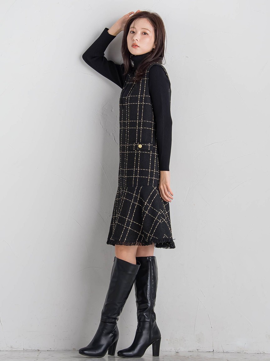 セール 50%OFF】クイーンズコート QUEENS COURT ツィードジャン