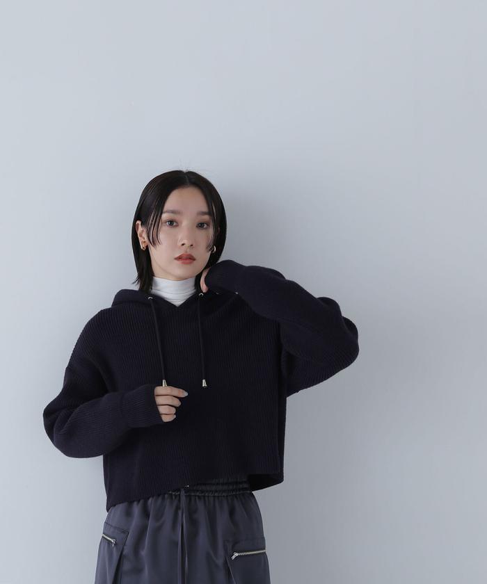 フーディーニットプルオーバー　24AW セール】フーディーニットプルオーバー 24AW(506791844