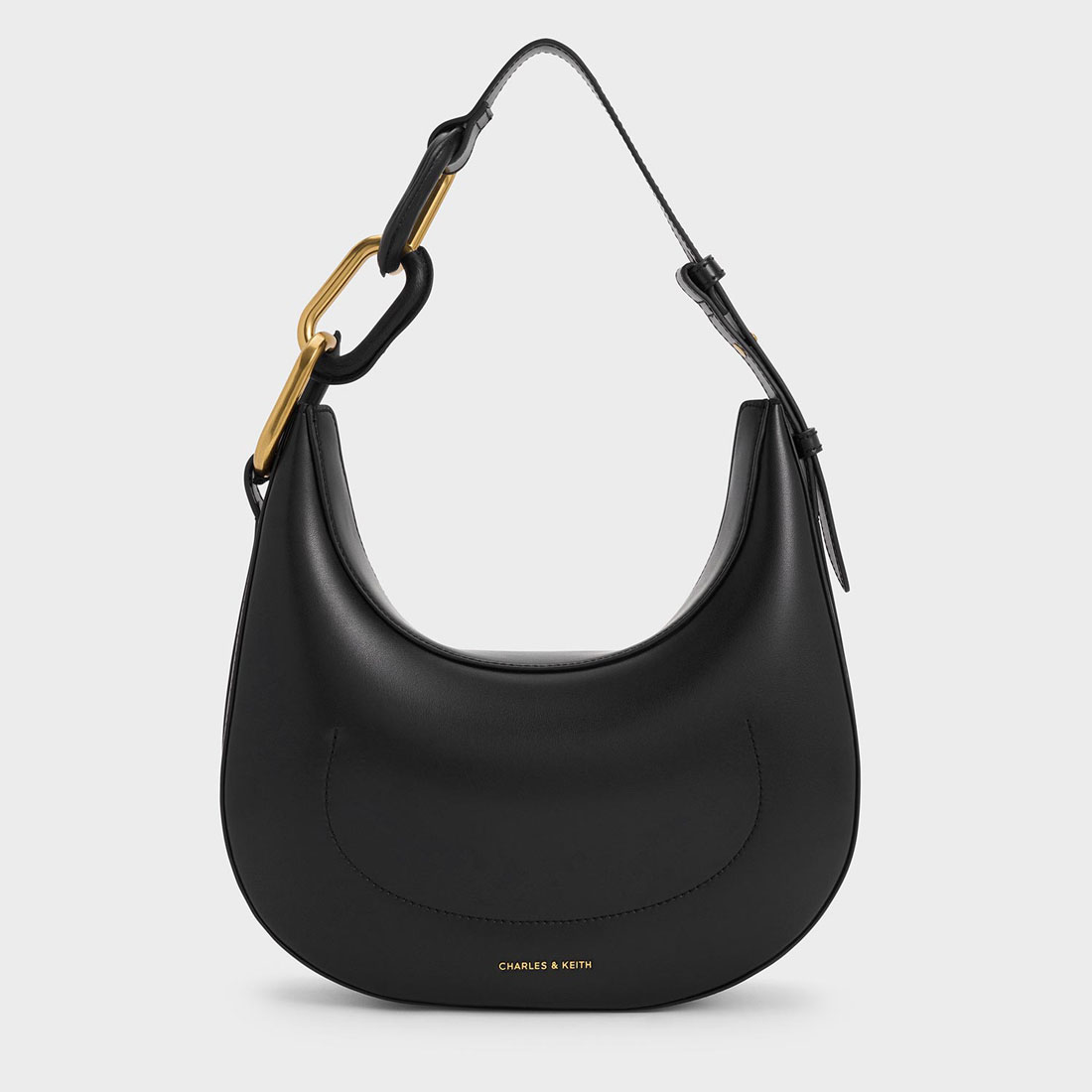 【美品】チャールズアンドキース CHARLES & KEITH ロック&キー チャーム （Silver） -靴