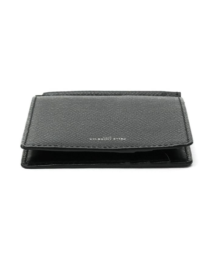 美品　PELLE MORBIDA マネークリップ　財布　二つ折り　黒　本革 美品 PELLE MORBIDA マネークリップ 財布 二つ折り 黒 本革 小物