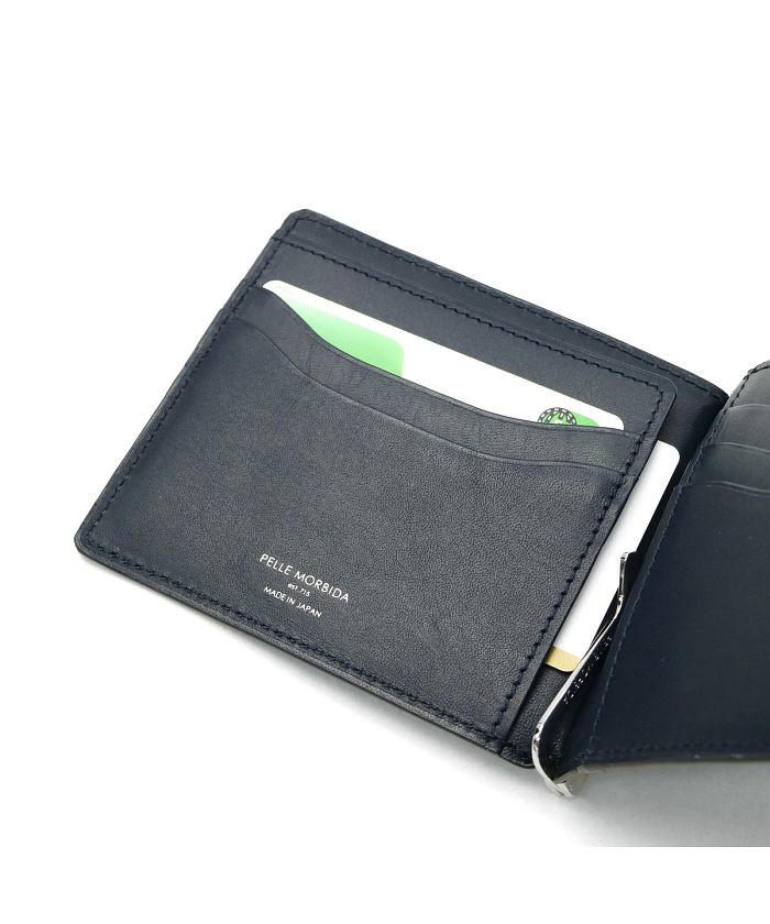 ✨美品✨ペッレモルビダ　マネークリップ　折り財布　日本製　ネイビー 2025年最新】モルビダ マネークリップの人気アイテム - メルカリ