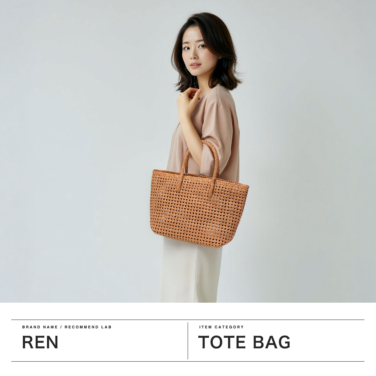 REN 最大42%☆7/9限定 レン トートバッグ GOAT MESH ゴート