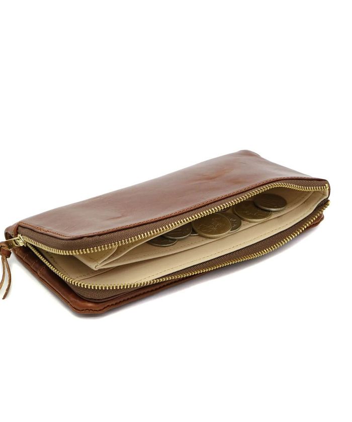 【PORTER】SOAK ポーター ソーク 長財布 L字 レザー ブラウン 金具 SOAK（PORTER） ポーター ソーク ロングウォレット 101-06055
