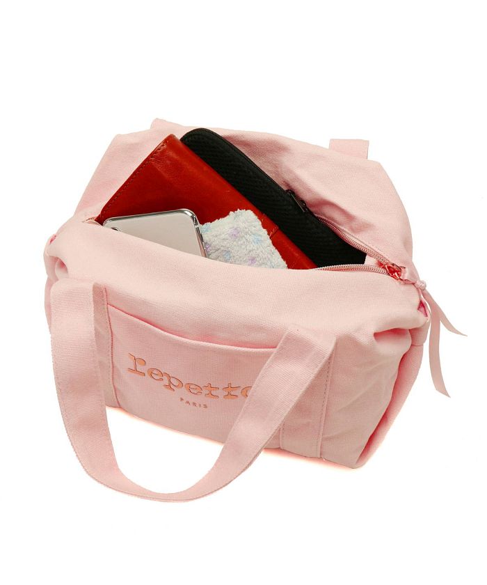 コットンダッフルバッグ Small Glide framboise ☆ REPETTO Small Glide Bag｜ダンスバッグ | レディース | ダンス