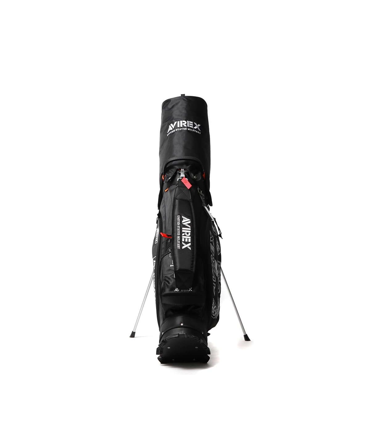 美品 AVIREX GOLF セルフスタンド キャディバッグ 2022年モデル AVIREX GOLF/アヴィレックスゴルフ》セルフスタンド付きキャディ