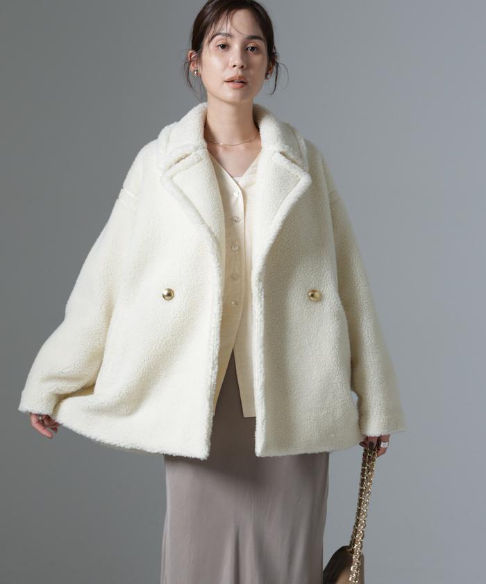 セール 30%OFF】ミドル丈ボアPコート(506848255) | NANO